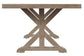 Mesa de comedor rectangular Beachcroft con UMB OPT
