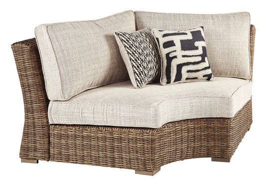 Silla de esquina curva Beachcroft con cojín