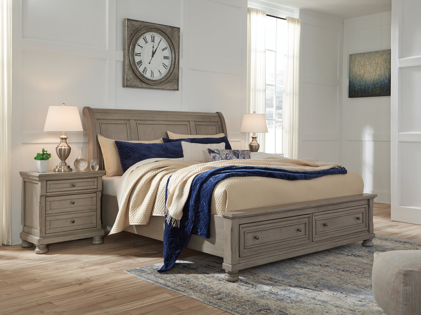 Cama tipo trineo Robbinsdale con almacenamiento