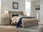 Cama Lettner King tipo trineo con dos cajones de almacenamiento