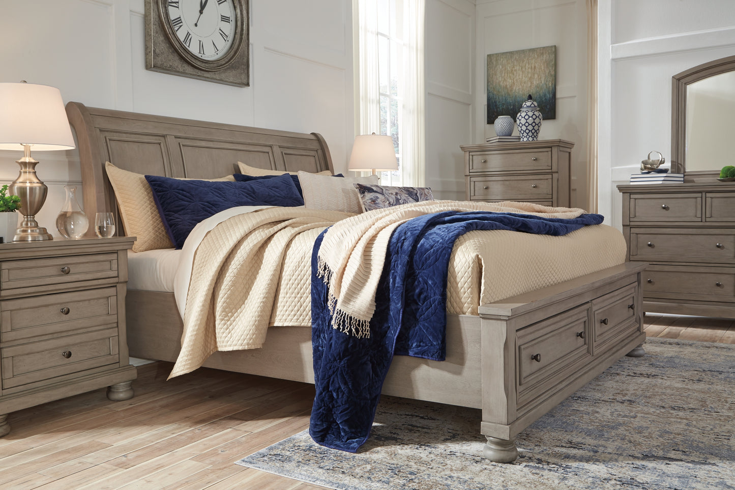 Cama tipo trineo Robbinsdale con almacenamiento