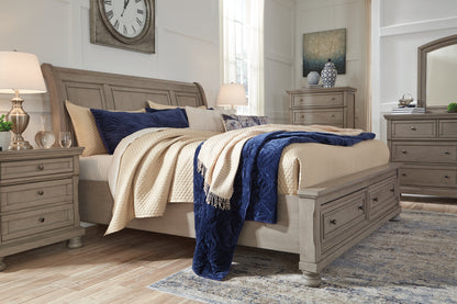 Cama tipo trineo Robbinsdale con almacenamiento