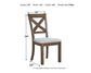 Silla auxiliar UPH de comedor Moriville (2 unidades)