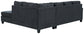 Seccional Abinger de 2 piezas con chaise longue