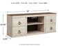 Mueble para TV LG Willowton con opción de chimenea