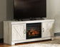 Mueble para TV Bellaby de 63" con chimenea eléctrica