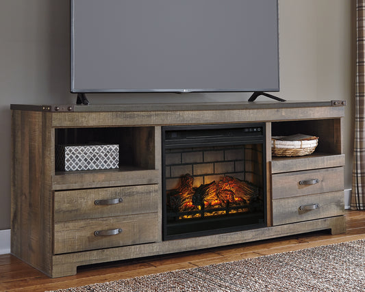 Mueble para TV Trinell de 63" con chimenea eléctrica