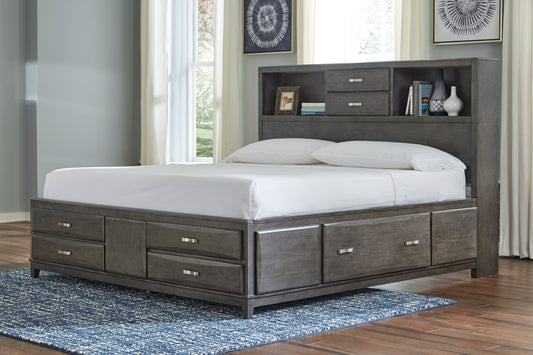 Cama Caitbrook con almacenaje y 8 cajones