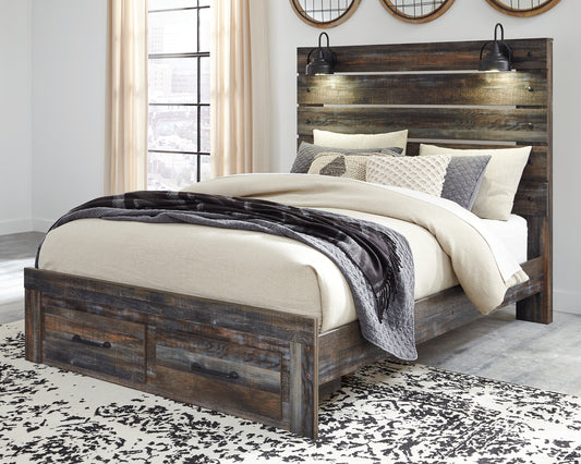 Cama con paneles Drystan y 2 cajones de almacenamiento