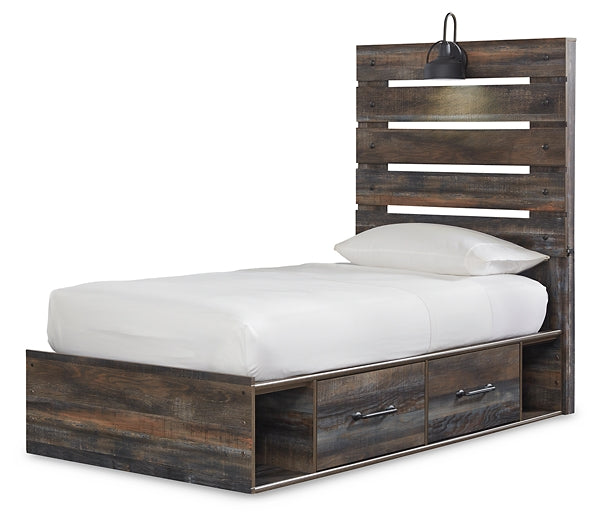 Cama con paneles Drystan y 2 cajones de almacenamiento