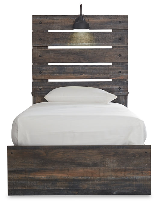 Cama con paneles Drystan y 2 cajones de almacenamiento