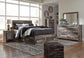 Cama con paneles Derekson y 4 cajones de almacenamiento