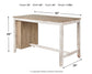 Mesa de mostrador rectangular Skempton con almacenamiento