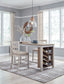 Mesa de mostrador rectangular Skempton con almacenamiento