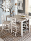 Mesa de mostrador rectangular Skempton con almacenamiento