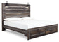 Cama con paneles Drystan y 2 cajones de almacenamiento