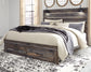 Cama con paneles Drystan y 2 cajones de almacenamiento