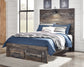 Cama con paneles Drystan y 2 cajones de almacenamiento