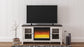 Mueble para TV Dorrinson de 60" con chimenea eléctrica