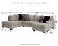 Seccional Megginson de 2 piezas con chaise longue