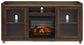 Mueble para TV Starmore de 70" con chimenea eléctrica
