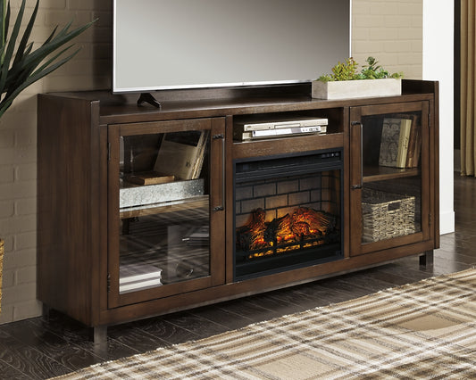 Mueble para TV Starmore de 70" con chimenea eléctrica