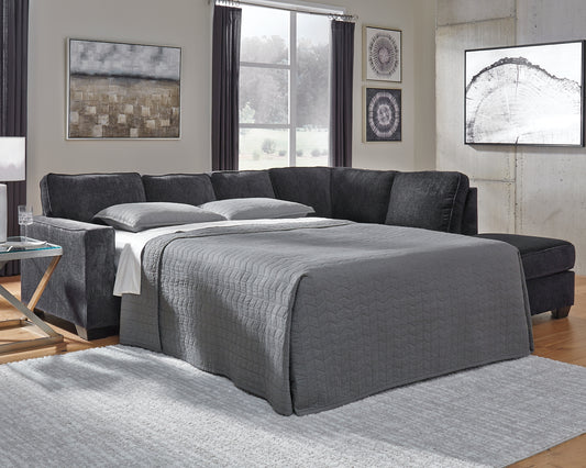 Sofá cama seccional de dos piezas con chaise longue Altari