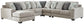 Seccional Ardsley de 5 piezas con chaise longue