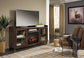 Mueble para TV Starmore de 70" con chimenea eléctrica