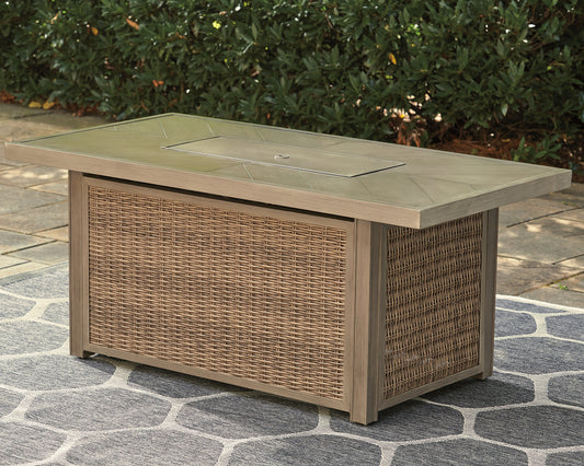 Mesa rectangular para fogata Beachcroft