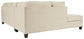 Sofá cama seccional de dos piezas Abinger con chaise longue