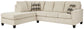 Sofá cama seccional de dos piezas Abinger con chaise longue