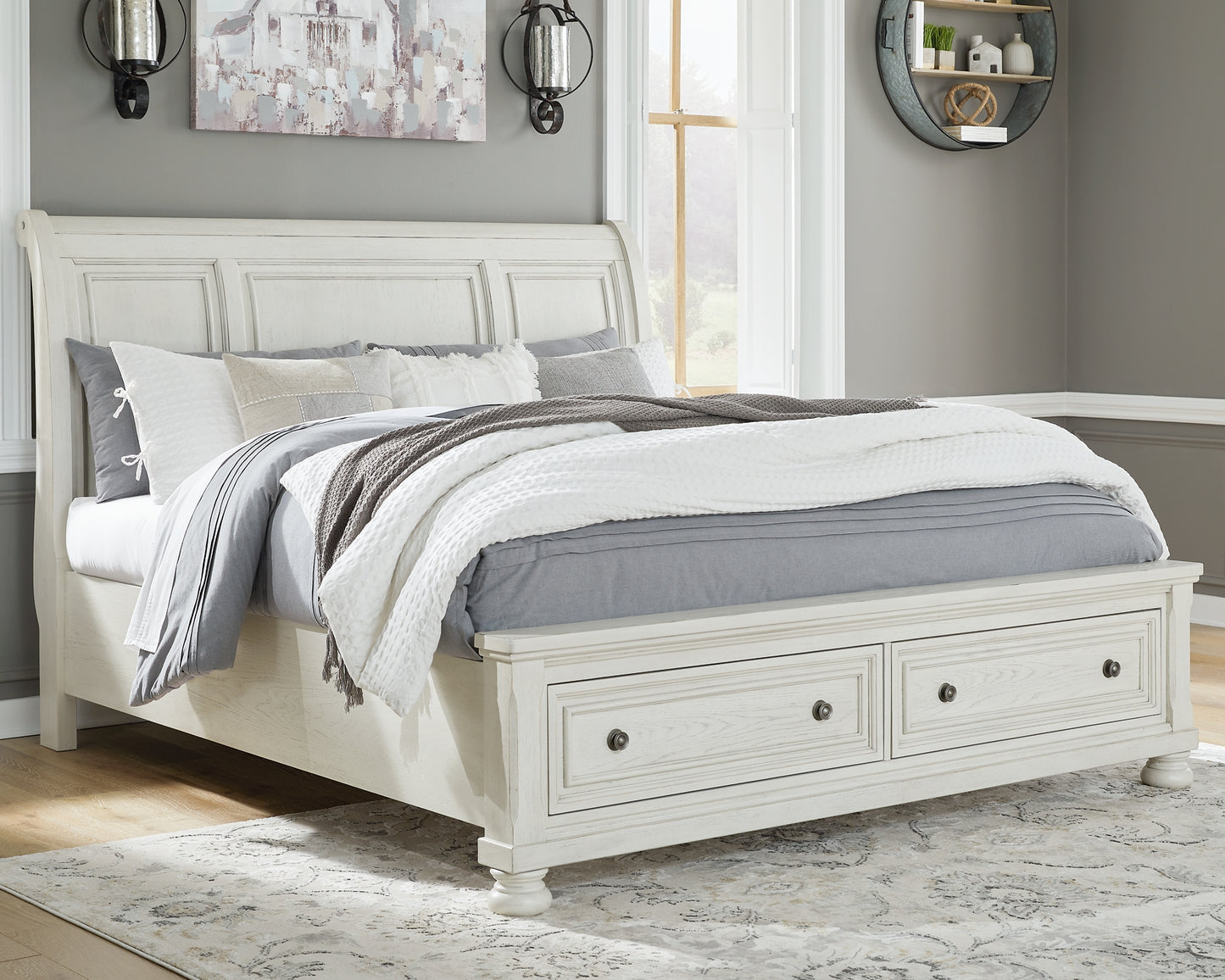 Cama tipo trineo Robbinsdale con almacenamiento