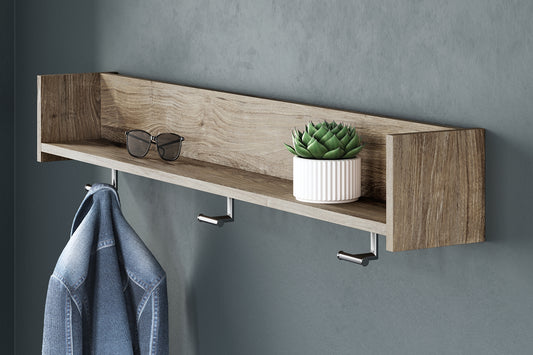 Perchero de pared con estante Oliah