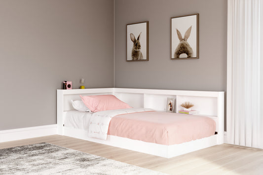 Cama con almacenaje y librería Piperton