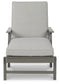 Chaise longue Visola con cojín
