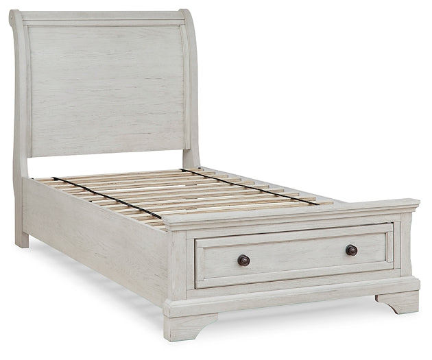 Cama tipo trineo Robbinsdale con almacenamiento