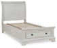 Cama tipo trineo Robbinsdale con almacenamiento
