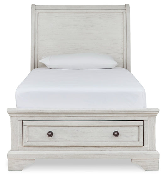 Cama tipo trineo Robbinsdale con almacenamiento