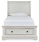 Cama tipo trineo Robbinsdale con almacenamiento