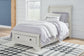 Cama tipo trineo Robbinsdale con almacenamiento