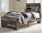 Derekson  Panel Bed With Mirrored Dresser, Chest And 2 Nightstands