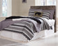 Derekson  Panel Headboard With Mirrored Dresser And 2 Nightstands