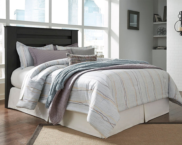 Cama con paneles Brinxton y tocador con espejo