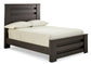Brinxton  Panel Bed With Mirrored Dresser, Chest And 2 Nightstands