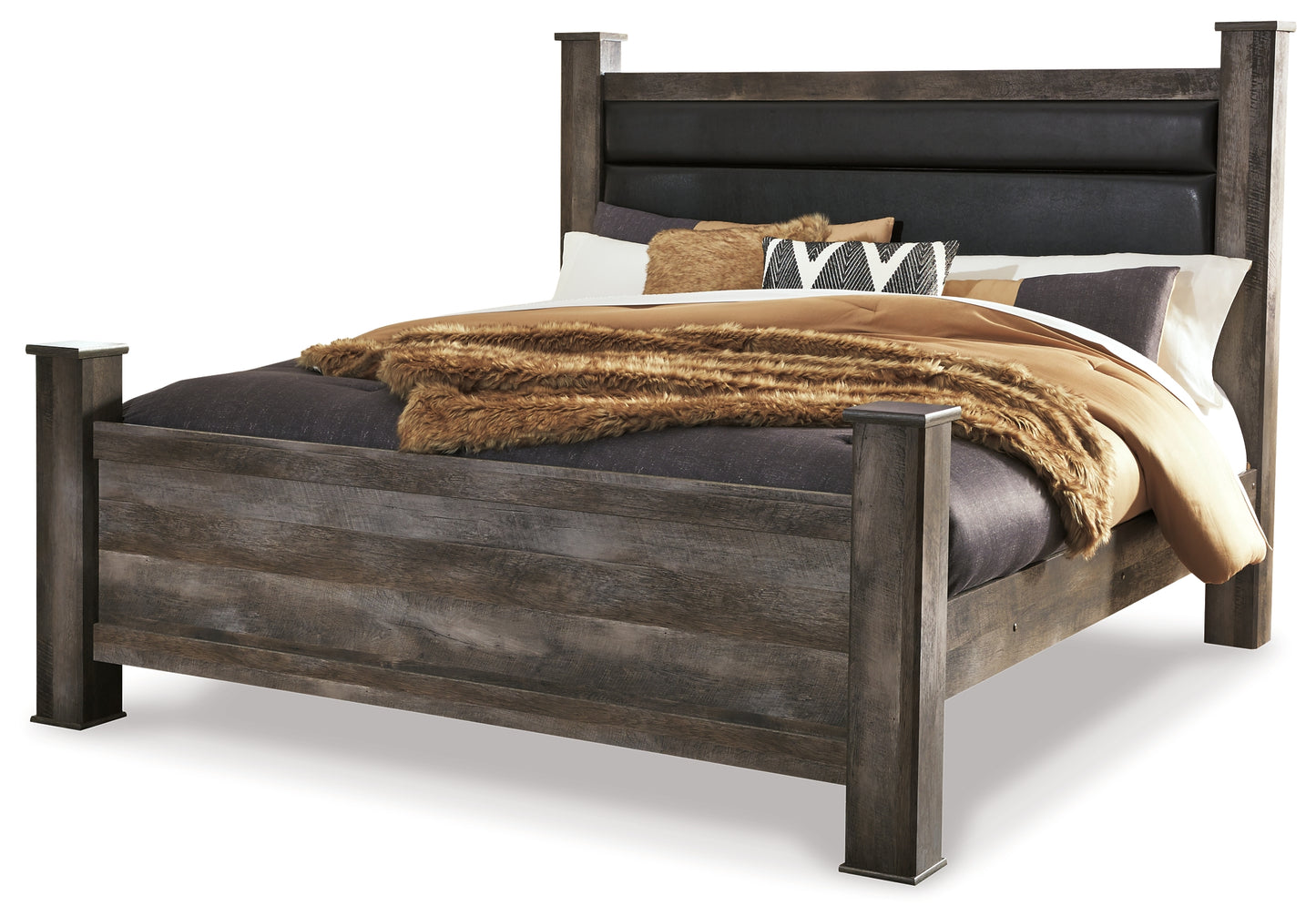 Cama con dosel Wynnlow y tocador con espejo