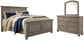 Cama Lettner California con paneles y tocador con espejo
