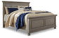 Cama con paneles Lettner y tocador con espejo