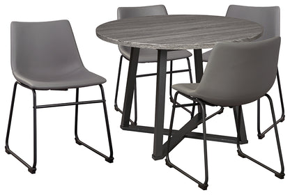 Mesa de comedor Centiar y 4 sillas