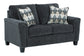 Sofá, loveseat, silla y otomana Abinger